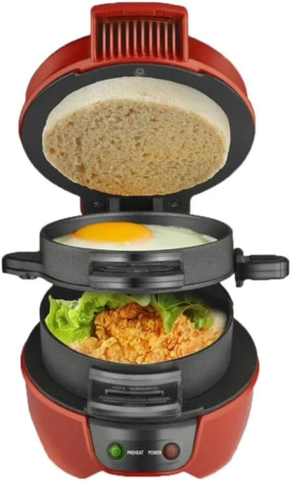 Burger & Sandwich Press – Multifunctional Compact Cooker
